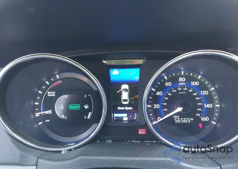 2014 Hyundai Sonata Hybrid Limited z USA, uszkodzony, nr VIN KMHEC4A42EA112124